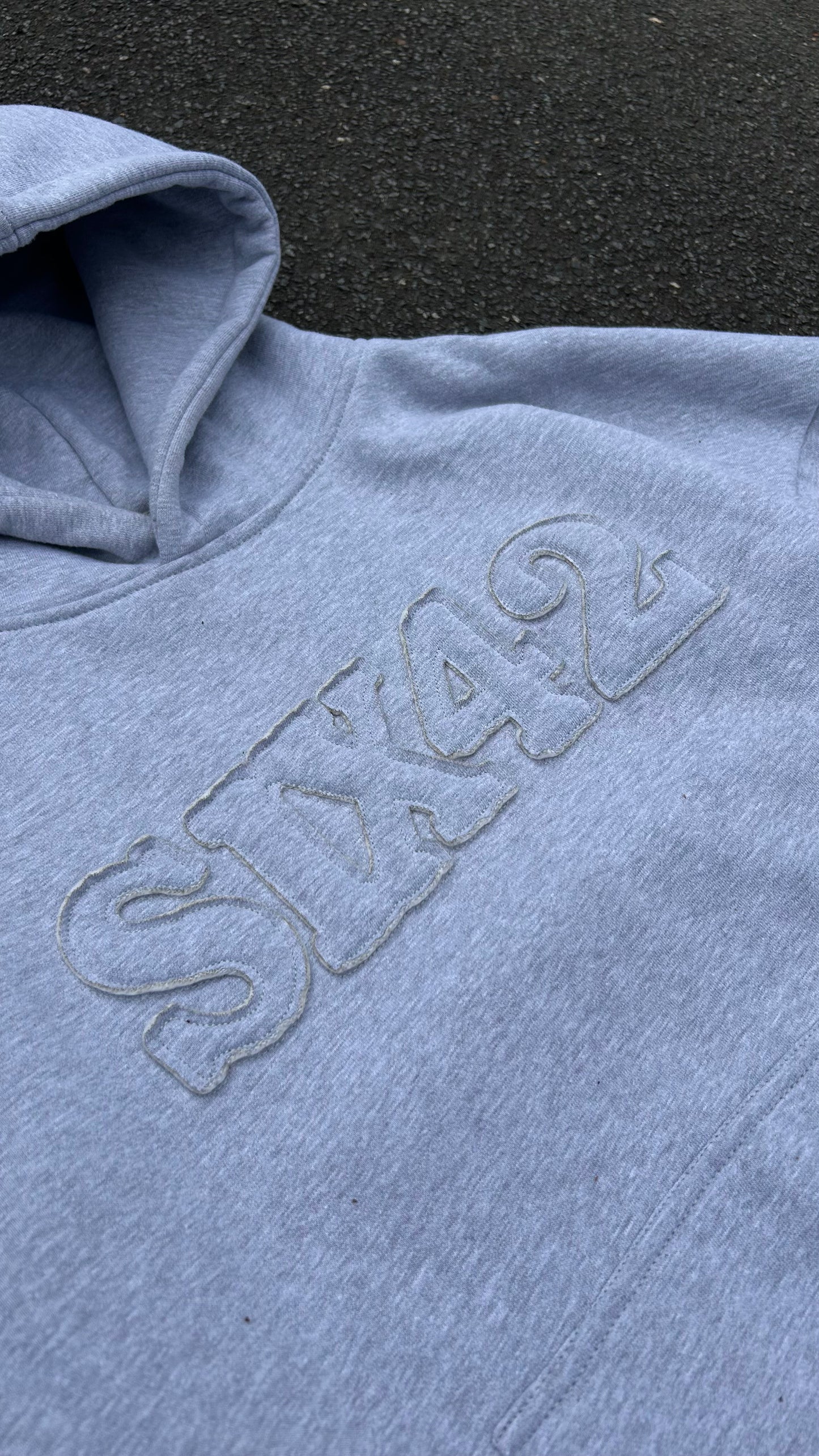 HOODIE GREY ON GREY